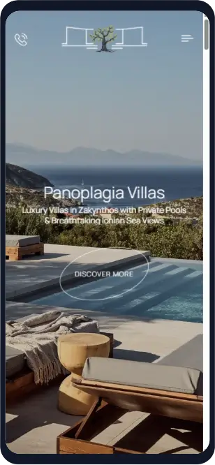 Responsive design για την βίλα Panoplagia